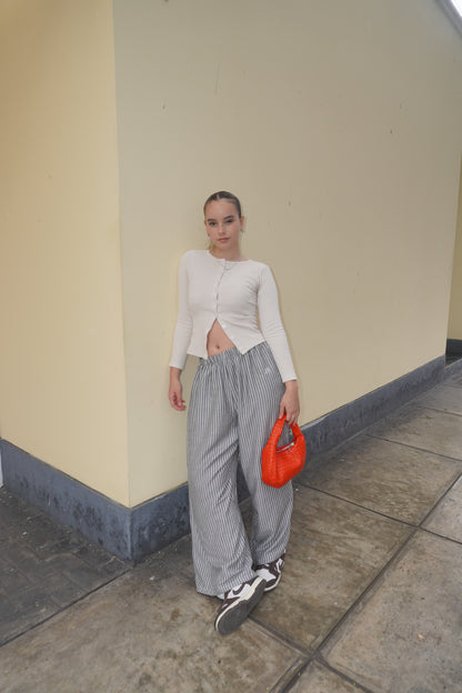 Striped Pants - GRIS